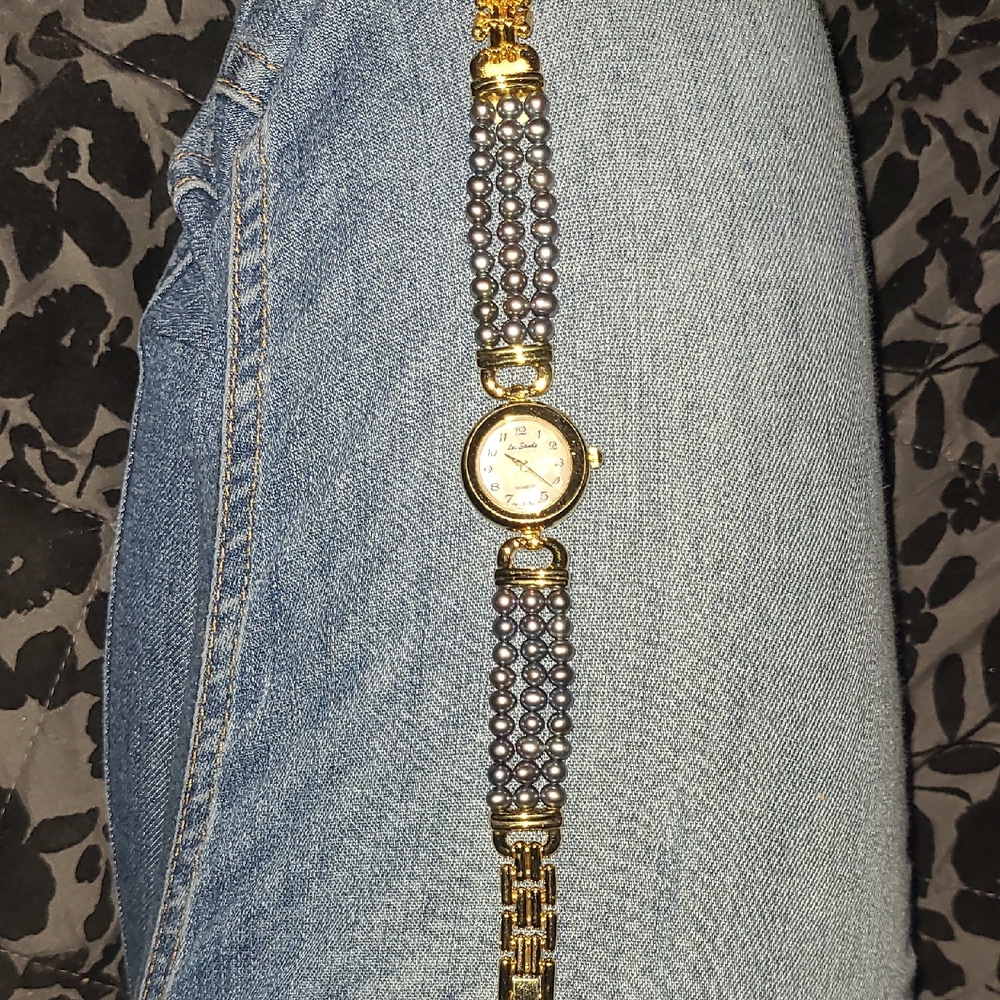 Elegant Gold and Silver Women's Watch